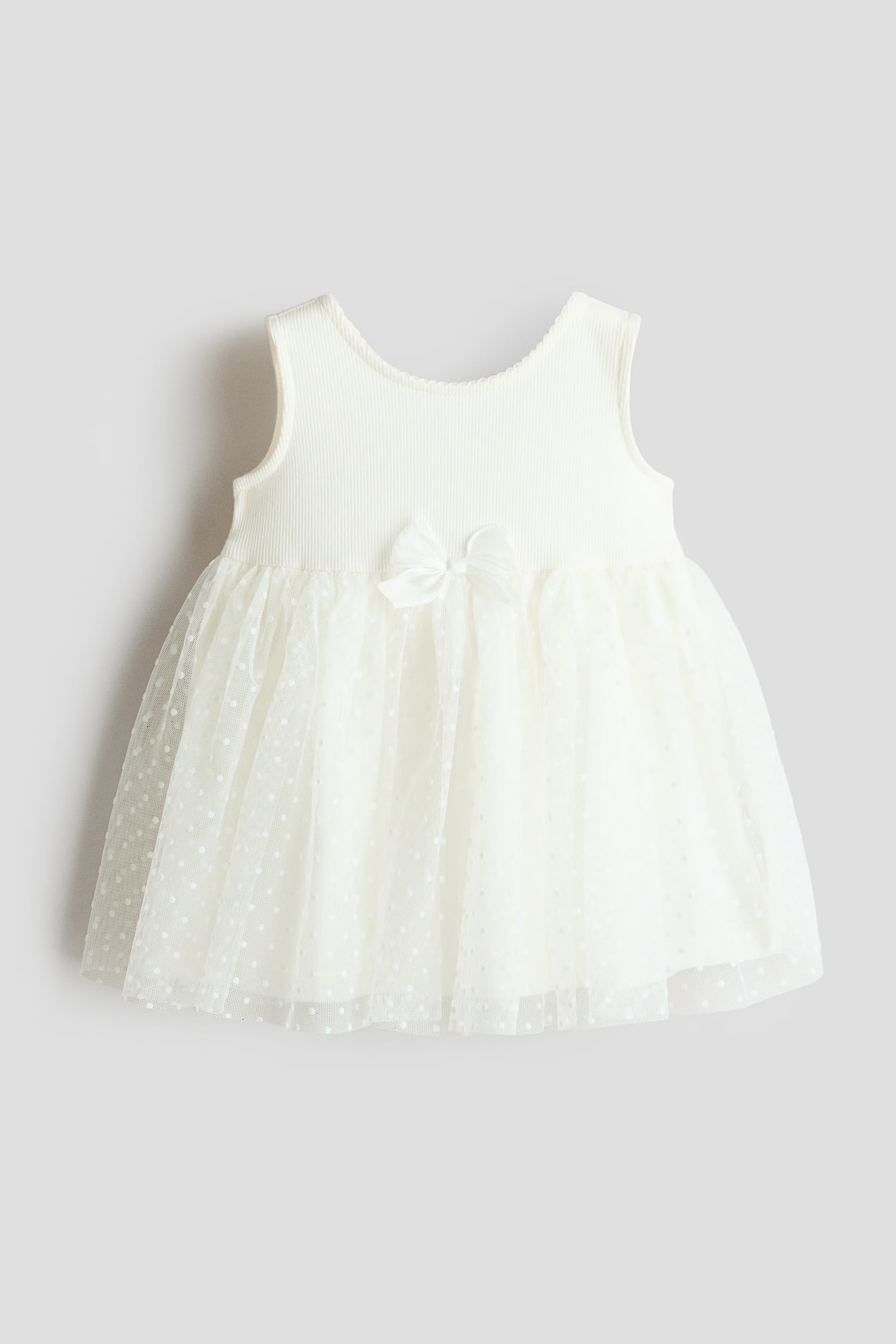 Jersey Dress with Tulle Skirt