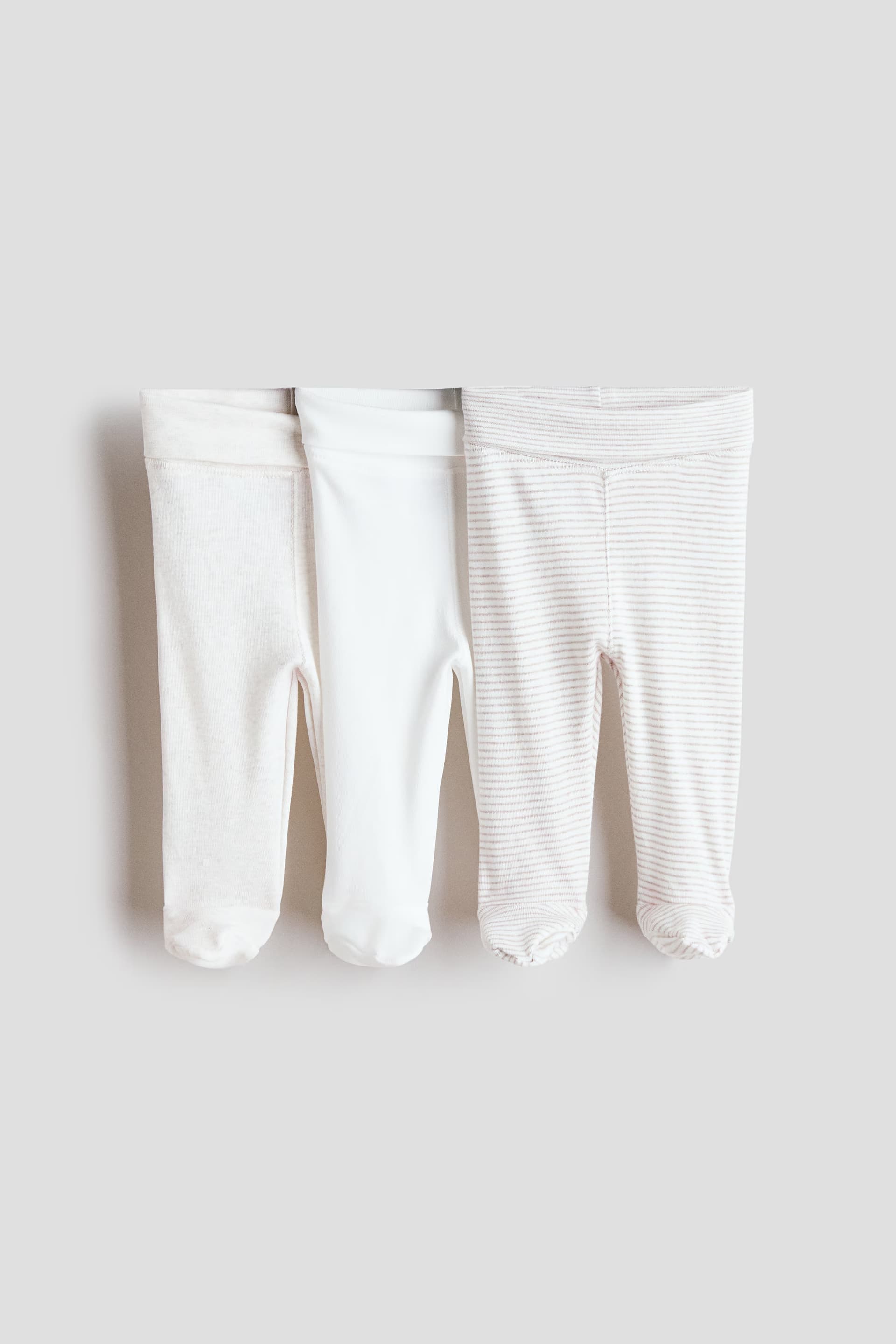 3-pack Foldover-Waist Leggings