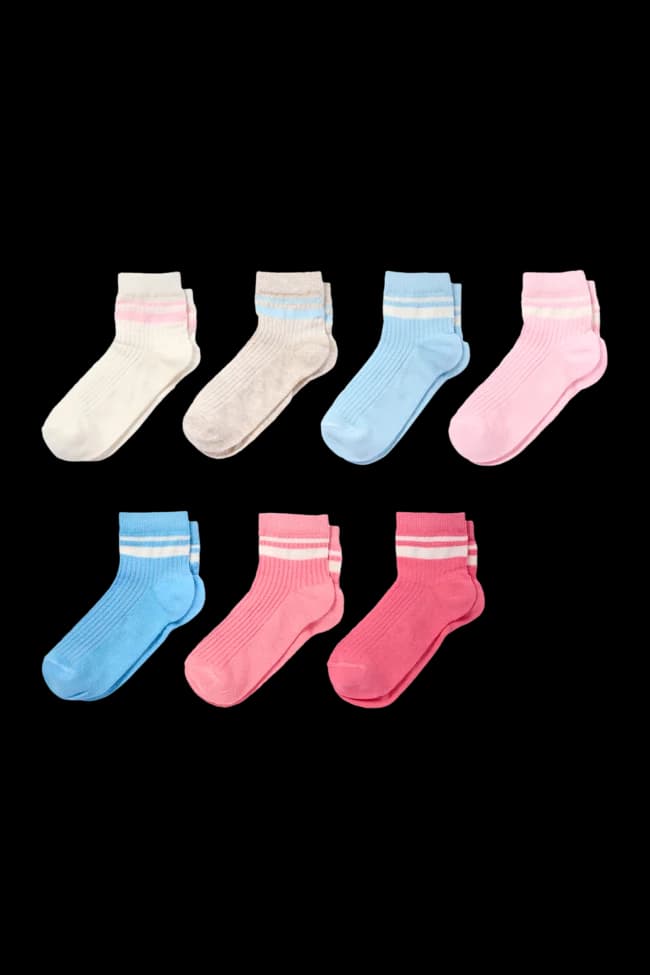 Multipack of 7 - socks - ribbed
