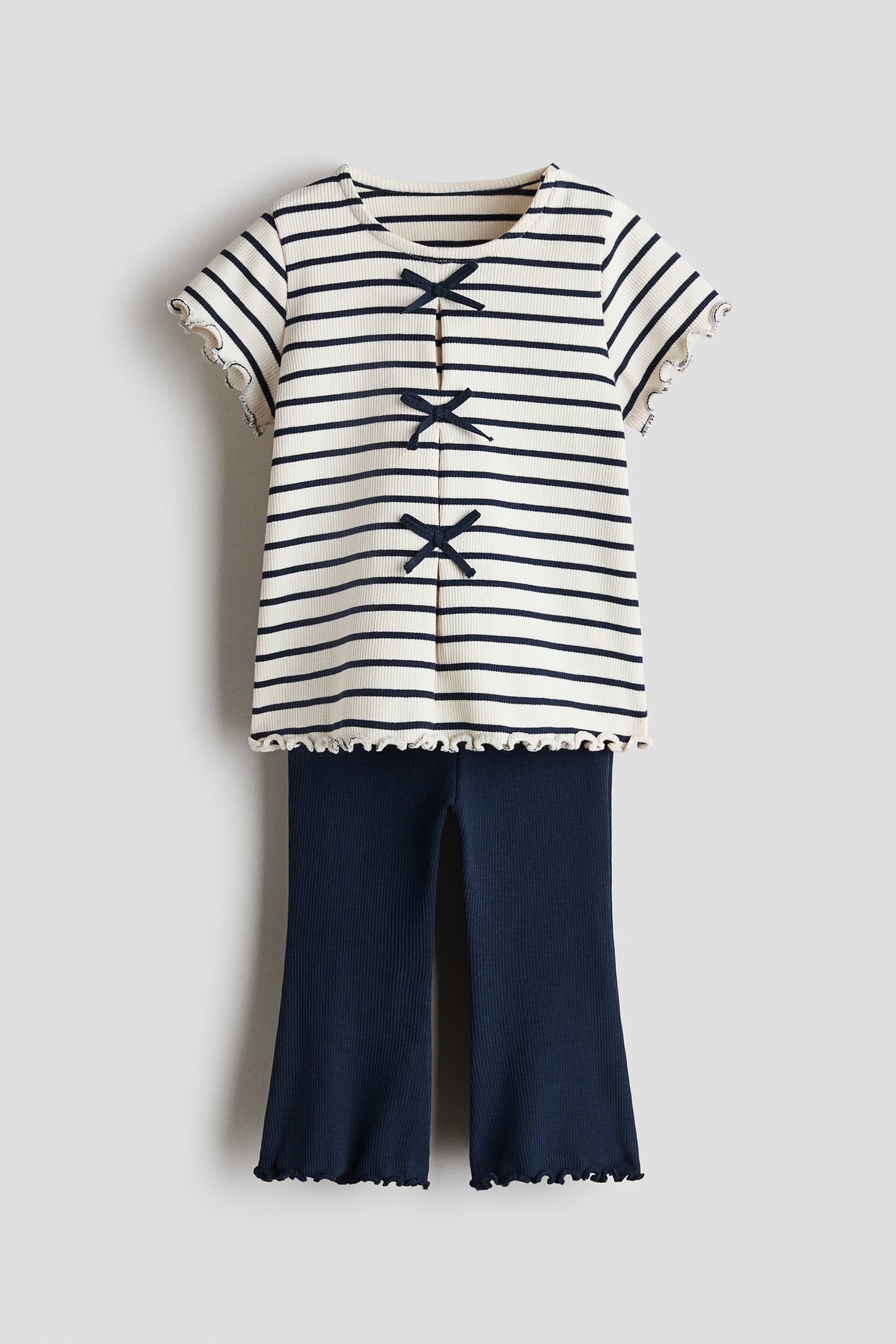 2-piece ribbed cotton set